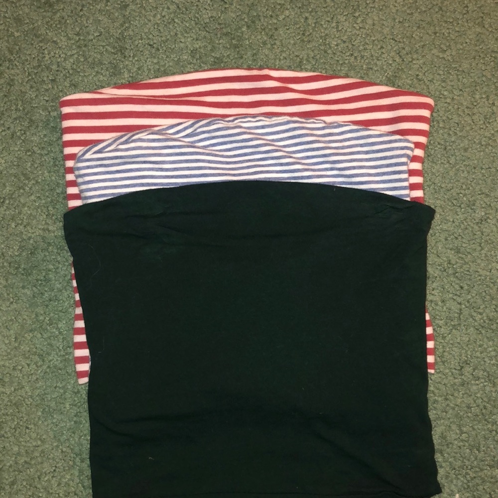 3 Brandy Melville tube tops!!!